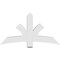 Ekena Millwork Davenport Architectural Grade PVC Gable Bracket, 60"W x 32 1/2"H x 6"D x 6"F, 13/12 Pitch GBP060X33X0606DAV00 - alternate 3